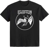 Led Zeppelin -  Swan Song Oval - Black T-shirt