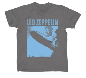 Led Zeppelin - Blue Zeppelin - Grey T-shirt