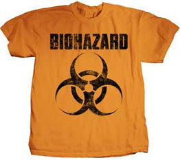 Biohazard - Classic Logo - Orange t-shirt