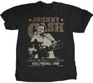 Johnny Cash Outlaw Finger Lightweight Black t-shirt