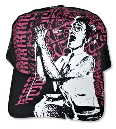 Sex Pistols - Repeat Pink Logo - Black Trucker Baseball Cap