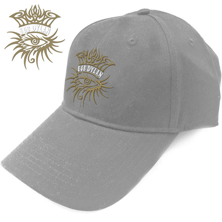 Bob Dylan - Eye Logo - Grey OSFA Baseball Cap
