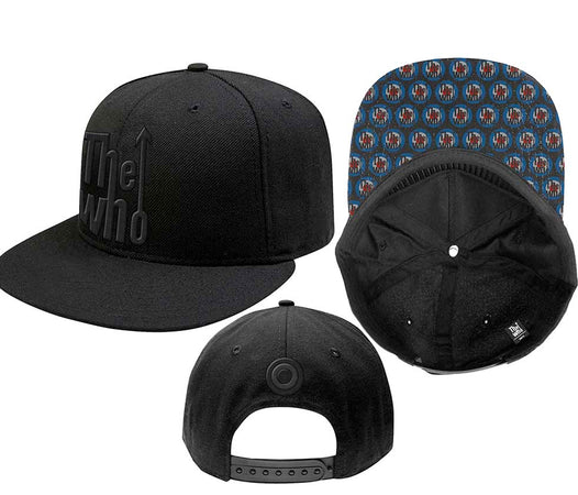 The Who - Snapback-Arrow Logo - Black OSFA Baseball Cap