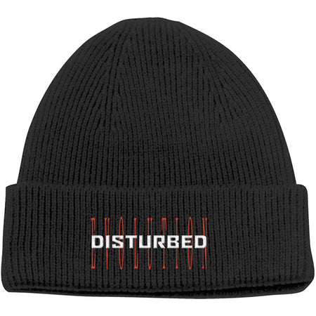 Disturbed - Evolution Logo - Black Ski Cap Beanie