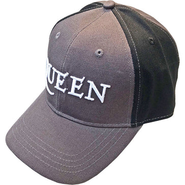 Queen - Logo - 2 Tone-Charcoal Grey and Black OSFA Baseball Cap