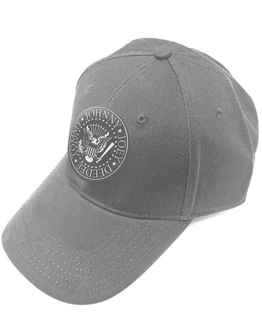 Ramones - Seal Logo - Silver Grey OSFA  Baseball Cap