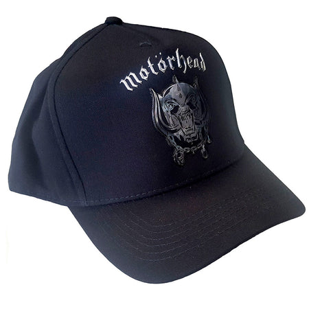 Motorhead - Warpig Logo- Sonic Silver - Black OSFA Baseball Cap