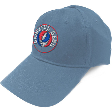 Grateful Dead - Steal Your Face Logo - Denim Blue OSFA Baseball Cap