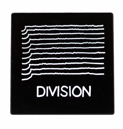 Joy Division-Unknown Pleasures Take off- Division Enamel Pin