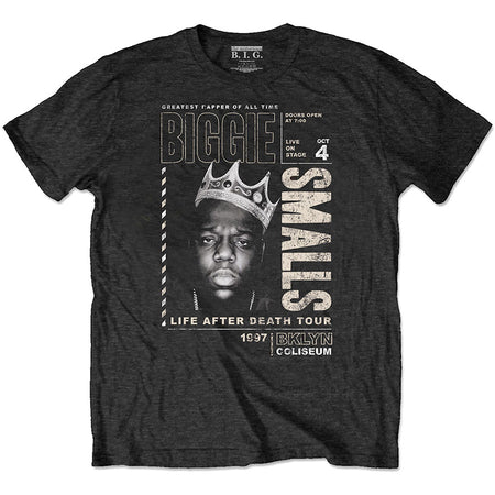 Biggie Smalls - Eco-Tee-Life After Death Tour - Black T-shirt