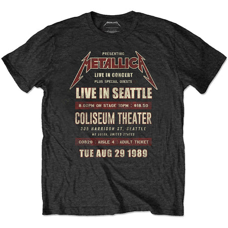 Metallica - Eco-Tee-Seattle 89 - Black T-shirt