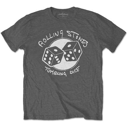The Rolling Stones - Tumbling Dice - Charcoal Grey t-shirt