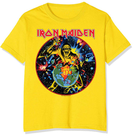 Iron Maiden - World Piece Tour Circle - Yellow T-shirt