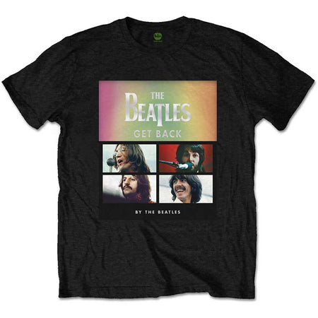 The Beatles - Album Faces Gradient - Black T-shirt