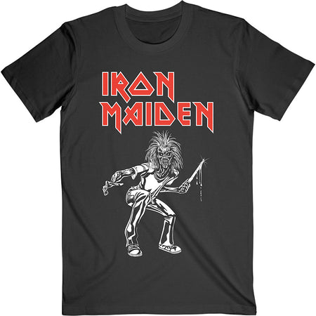 Iron Maiden - Autumn Tour 1980 with Backprint  - Black T-shirt
