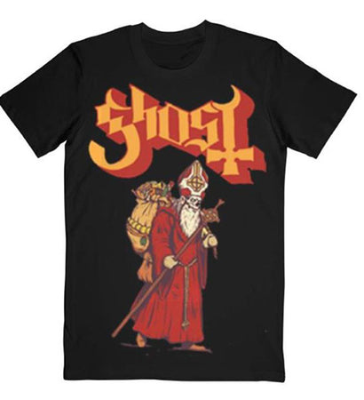 Ghost - Papa Noel - Black T-shirt