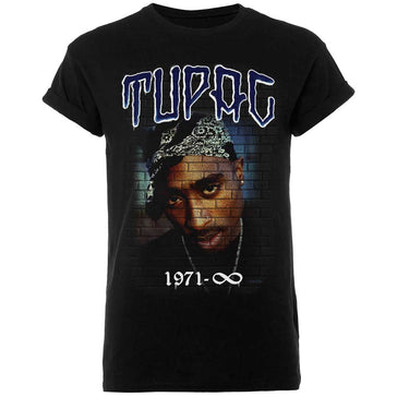 Tupac Shakur - 2pac-Mural 1971 - Black t-shirt