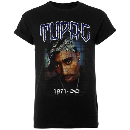 Tupac Shakur - 2pac-Mural 1971 - Black t-shirt
