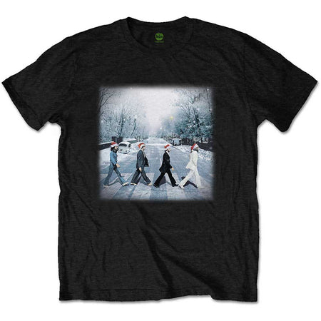 The Beatles - Abbey Christmas - Black T-shirt