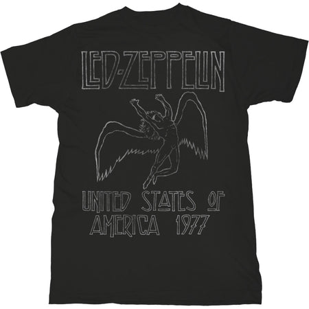 Led Zeppelin - USA 77 - Black T-shirt