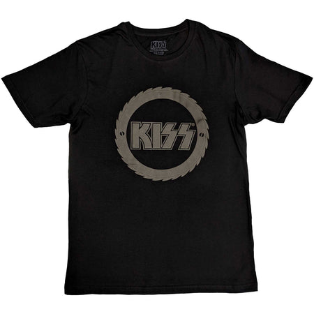 Kiss - Buzzsaw Hi Build Logo - Black t-shirt