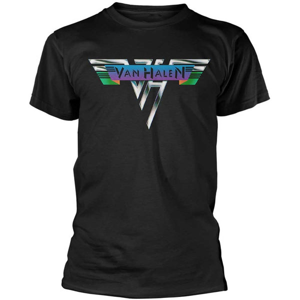 Van Halen Original Logo Black tshirt burning airlines