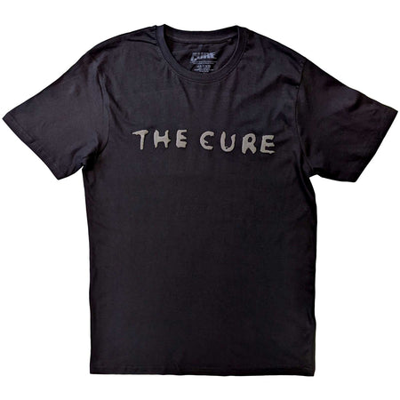 The Cure - Circle Logo Hi Build Logo - Black t-shirt
