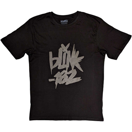 Blink 182 - Neon Logo Hi Build Logo - Black t-shirt