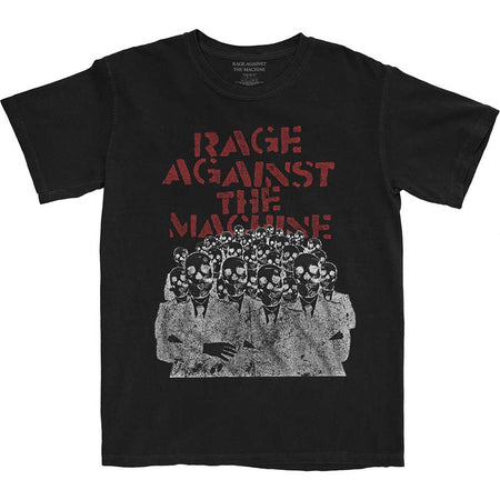 Rage Against The Machine - Crowd Masks - Black t-shirt