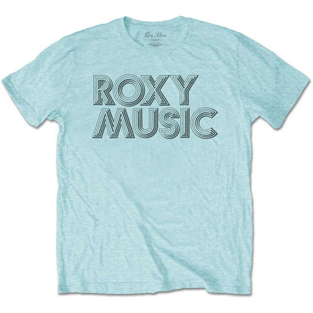 Roxy Music - Disco Logo - Sky Blue t-shirt