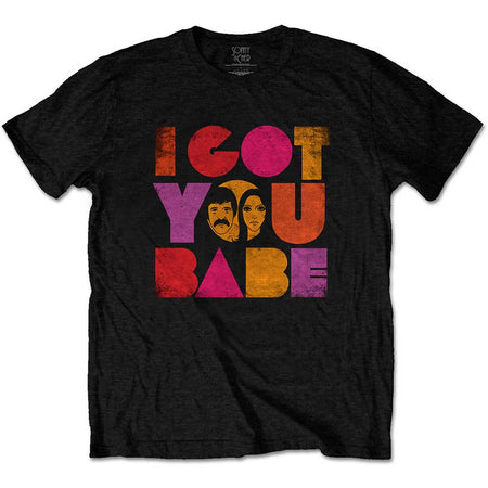 Cher - Sonny & Cher - I Got You Babe - Black t-shirt