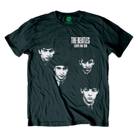 The Beatles - Love Me Do Faces - Black t-shirt