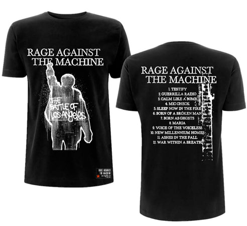 Rage Against The Machine - Battle Of Los Angeles with Back print - Black t-shirt