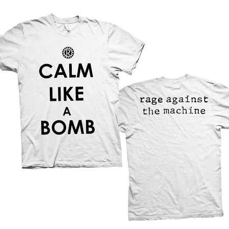 Rage Against The Machine - Calm Like A Bomb - White t-shirt