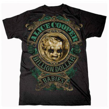 Alice Cooper - Billion Dollar Babies Crest - Black t-shirt