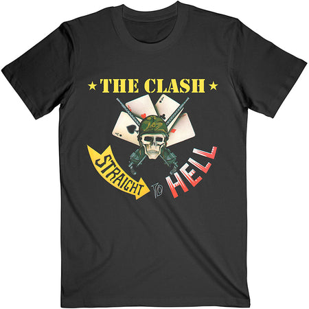 The Clash - Straight To Hell Single - Black  t-shirt