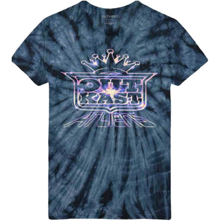Outkast - Space ATliens - Tye Dye Wash Blue T-shirt