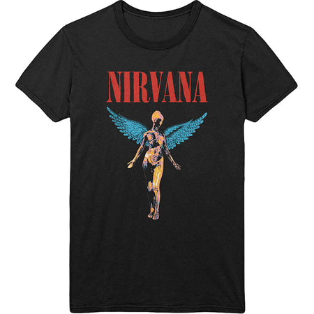 Nirvana - Kurt Cobain-Angelic - Black t-shirt