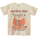 Grateful Dead - Sugar Magnolia Dip Dye - White t-shirt