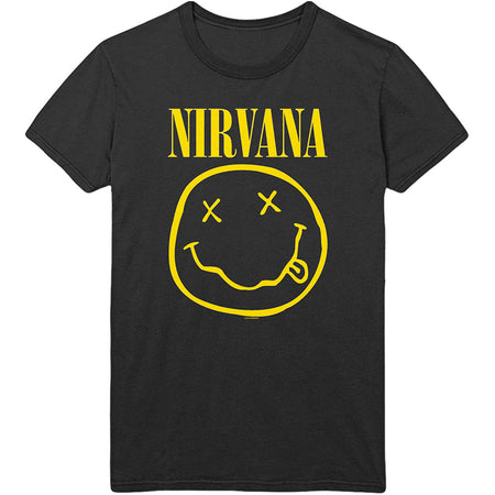 Nirvana - Kurt Cobain-Flower Sniffin - Black t-shirt