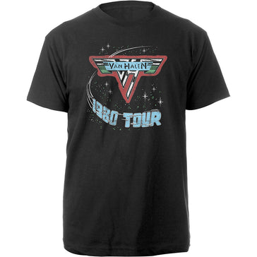 Van Halen - 1980 Tour - Black T-shirt