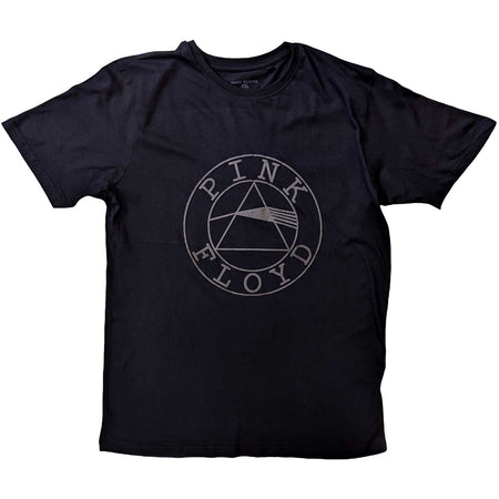 Pinkk Floyd - Circle Logo Hi Build Logo - Black t-shirt