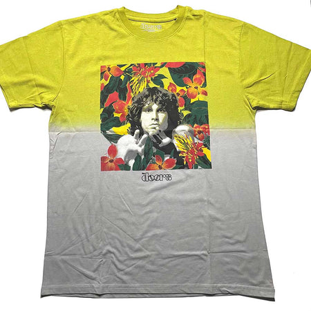 The Doors - Floral Square - Tie Dye Yellow t-shirt