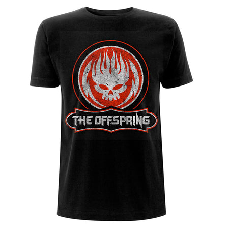 Offspring - Distressed Skull - Black T-shirt