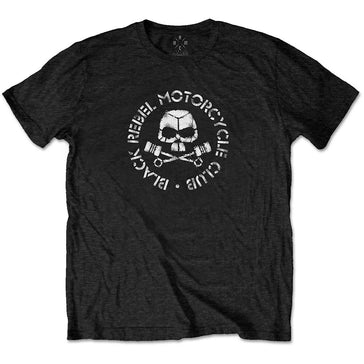 Black Rebel Motorcycle Club - Piston Skull - Black T-shirt