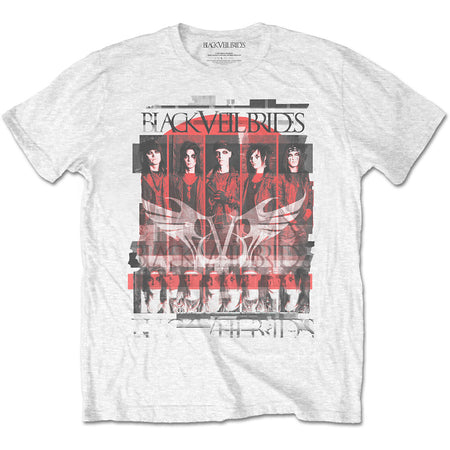 Black Veil Brides - Scatter Group - White t-shirt