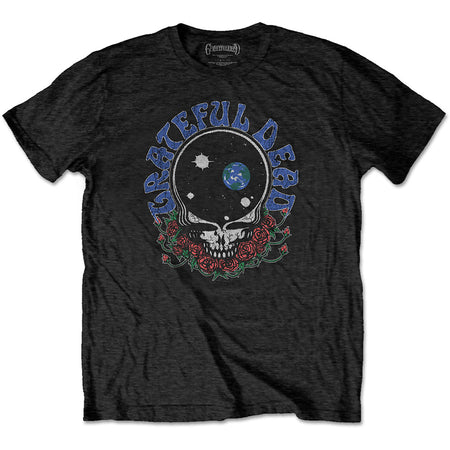 Grateful Dead - Space Your Face & Logo - Black T-shirt