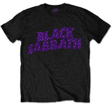 Black Sabbath - Wavy Logo-Diamante - Black T-shirt