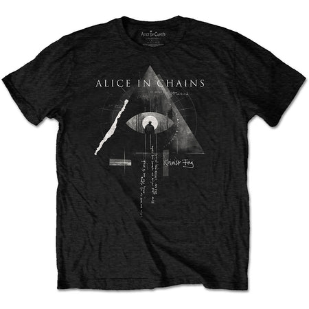 Alice In Chains - Fog Mountain with Backprint - Black T-shirt