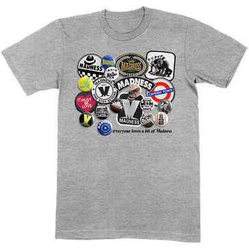 Madness - Everyone Loves A Bit - Grey t-shirt